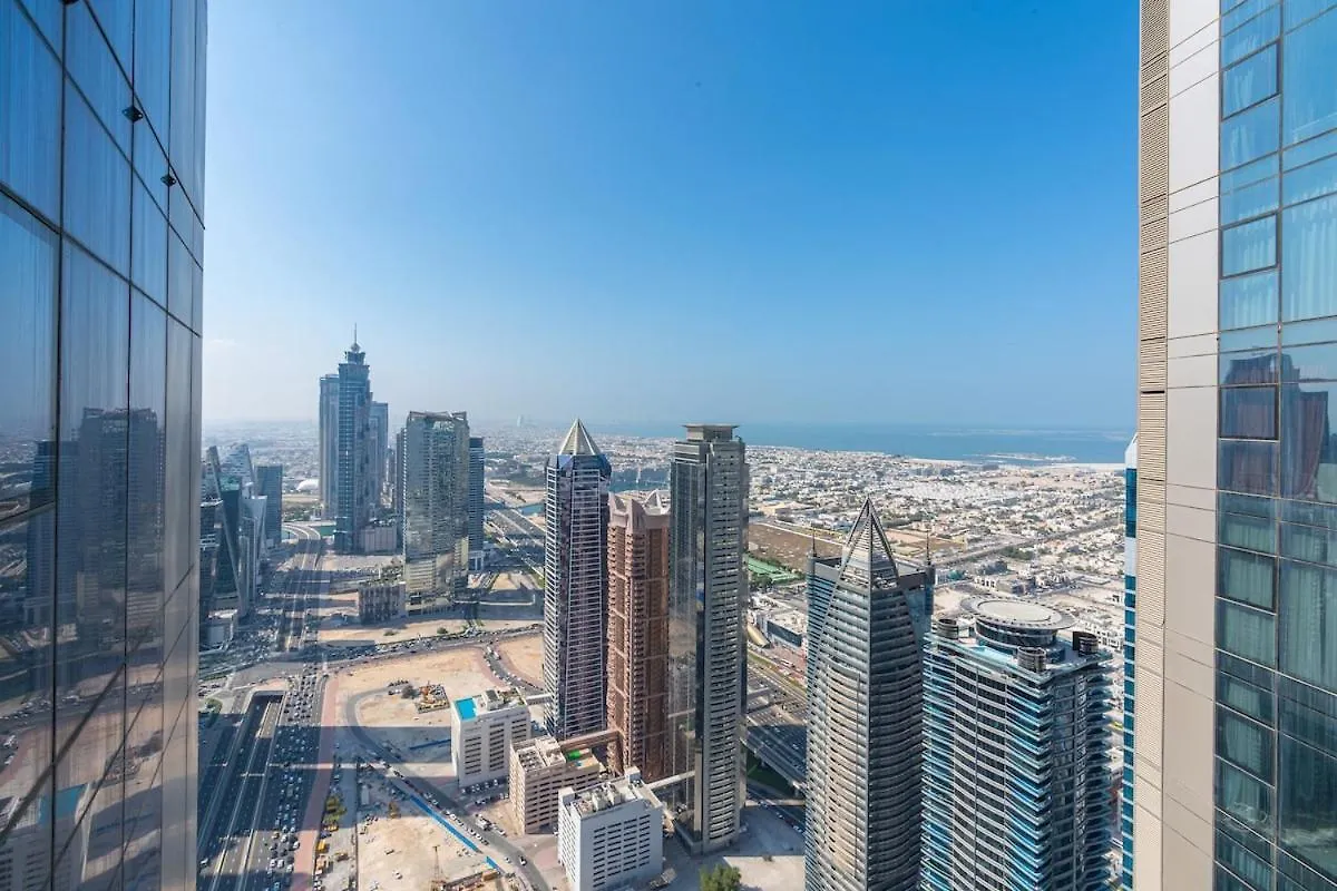 公寓 Near Dubai Mall - Pool Access - Sun Set View - Kingbed